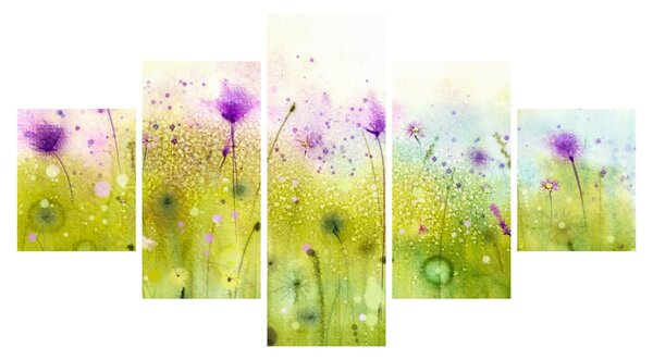 Obraz - Luční kvítí (125x70 cm)