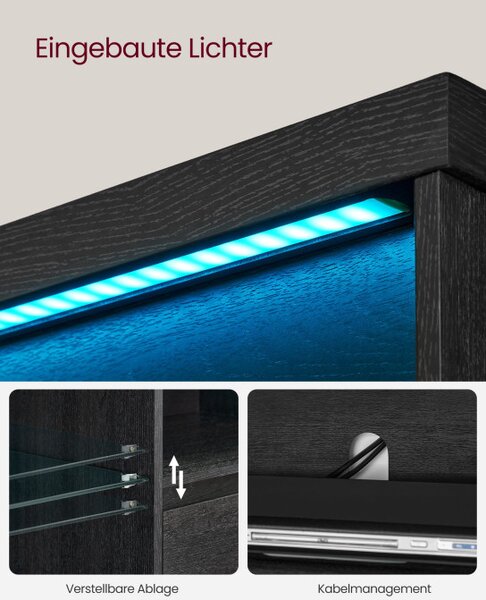 Stolek pod televizor s LED osvětlením LTV331T21