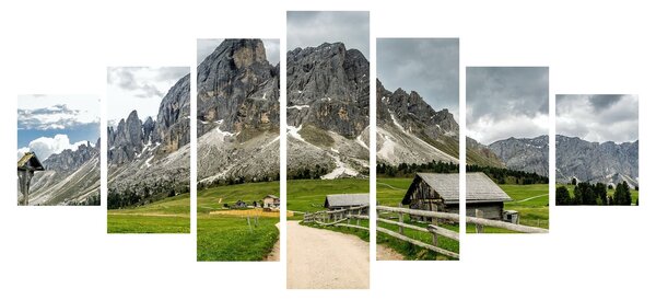 Obraz - V rakouských horách (210x100 cm)