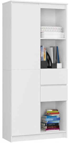 Regál Akord 80 x 180 x 35 cm bílý