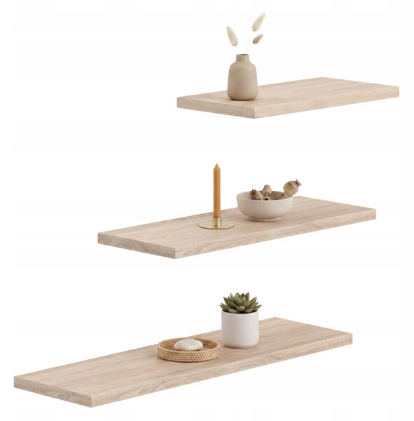 Polička laminovaná deska Kobi 60 x 15 cm dub sonoma