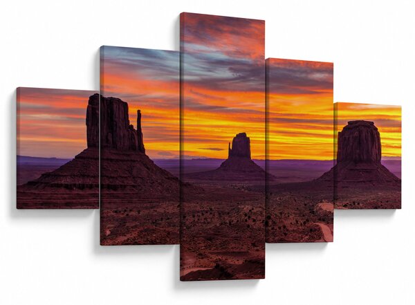 Obraz - Monument Valley v Arizoně (125x70 cm)