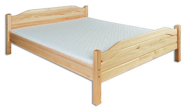 Borovicová postel LK101 140 x 200 cm - bezbarvý