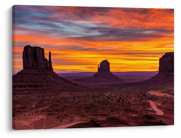 Obraz - Monument Valley v Arizoně (70x50 cm)