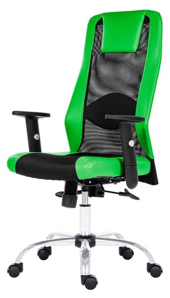 Kancelářská židle HARDING černá/zelená