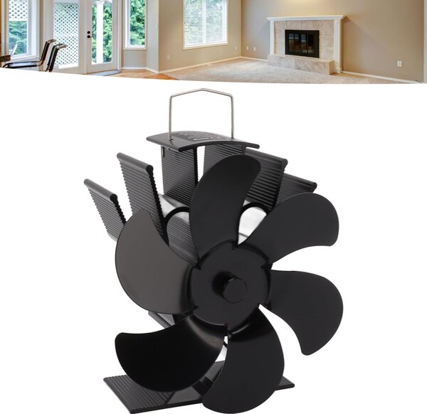 6 Messen: Ventilátor pro kamna, poháněný teplem, velmi tichý a energeticky úsporný