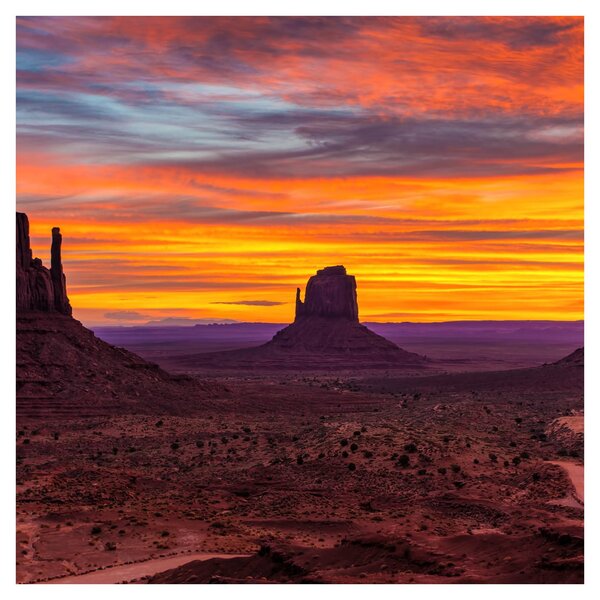 Obraz - Monument Valley v Arizoně (30x30 cm)