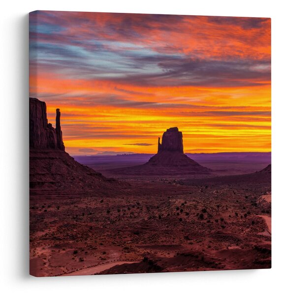 Obraz - Monument Valley v Arizoně (30x30 cm)