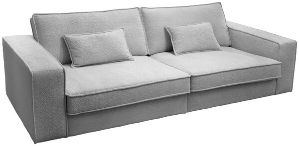 POHOVKA BIG SOFA, plast, textil, kompozitní dřevo, šedá Livetastic - Pohovky, Online Only