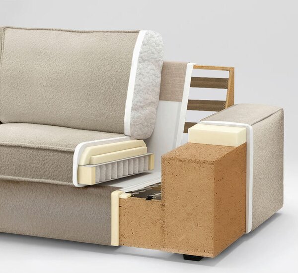 POHOVKA BIG SOFA, plast, textil, kompozitní dřevo, antracitová Livetastic - Pohovky, Online Only