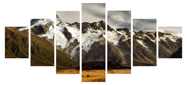 Obraz hory Sefton, Nový Zéland (210x100 cm)