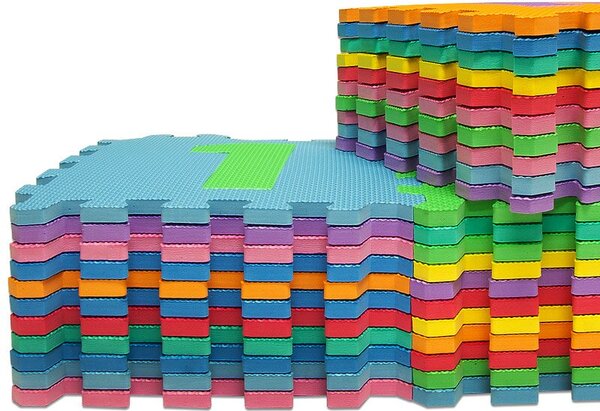 Pěnová podložka pro děti PUZZLE, 86 dílů, vícebarevná Spielwerk