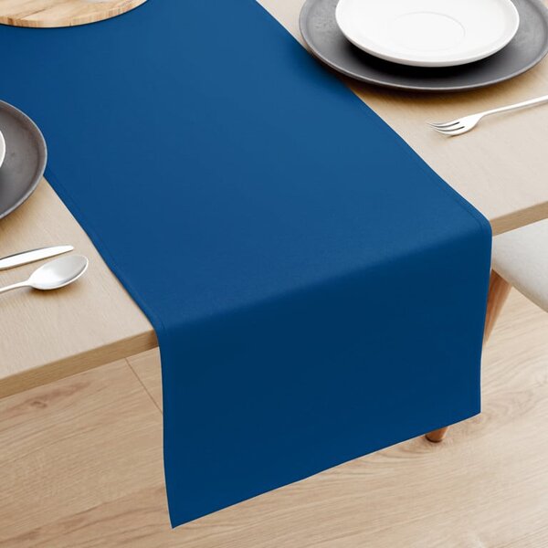 Goldea běhoun na stůl 100% bavlněné plátno - královsky modrý 35x140 cm
