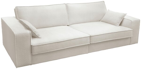POHOVKA BIG SOFA, plast, textil, kompozitní dřevo, krémová Livetastic - Pohovky, Online Only