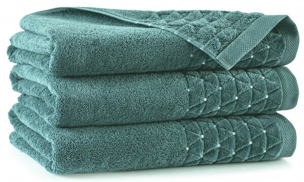 Egyptská bavlna ručníky a osuška Diamond - smaragdová Velikost: ručníček 30 x 50