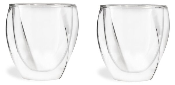 Dvoustěnné hrnky na cappuccino v sadě 2 ks 250 ml Cristallo – Vialli Design