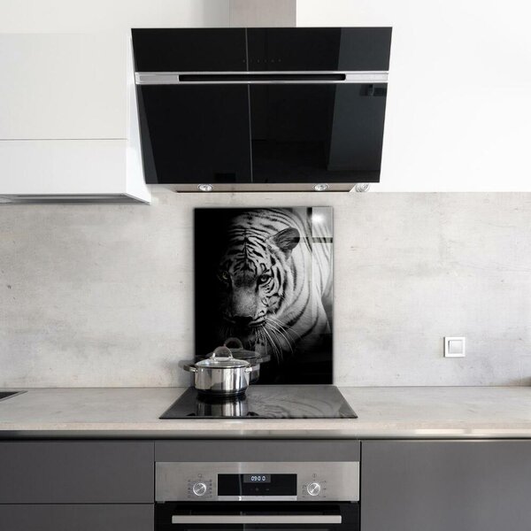 Skleněný panel Bílý sibiřský tygr