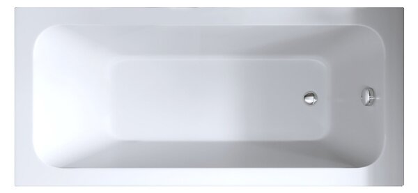 BPS-koupelny Akrylátová obdélníková vana k vestavbě HYD-NIL150-VEST 150x70 cm bílá, odtokový komplet chrom