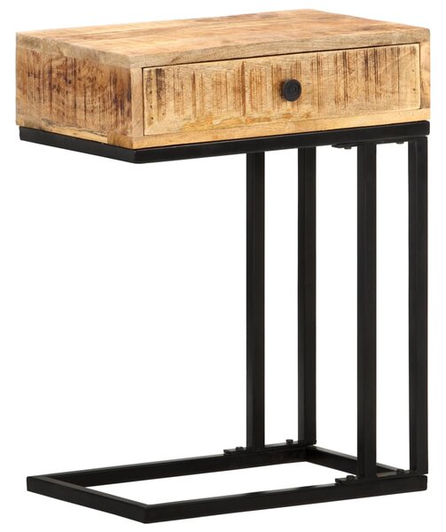 Odkládací stolek ve tvaru U 45 x 30 x 61 cm masivní mangovník