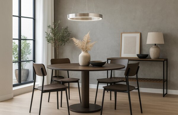 Stříbrné závěsné LED světlo Nova Luce Rando Thin 60 cm