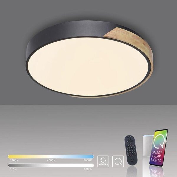 Paul Neuhaus Stropní LED svítidlo Q-BILA, 40W, ø 51 cm, ZigBee, CCT 2700-5000K