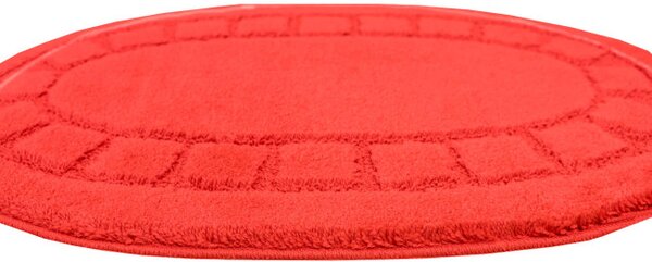 Koupelnový kobereček Ocean Red červený ovál