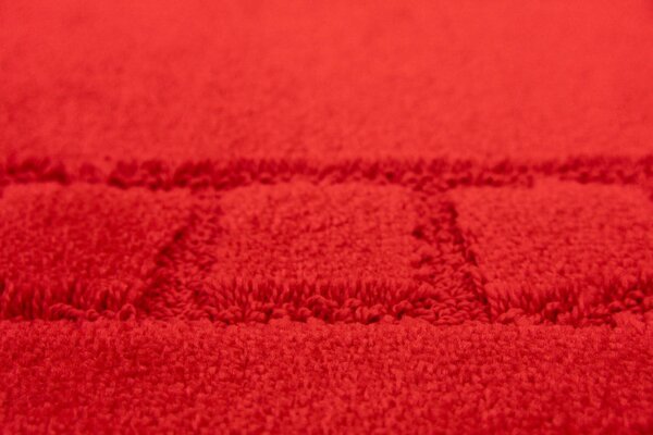 Koupelnový kobereček Ocean Red červený ovál