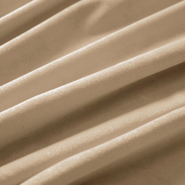 Biante Velký sametový čtvercový ubrus Velvet Premium SVP-006 Pískově béžový 160x160 cm