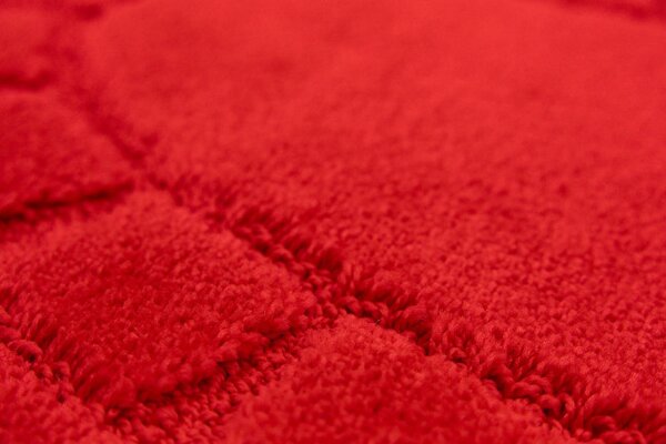 Koupelnový kobereček Ocean Red červený ovál