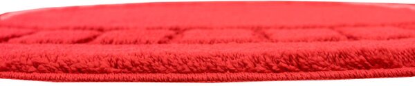 Koupelnový kobereček Ocean Red červený ovál
