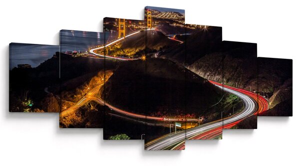 Obraz - Golden Gate Bridge (210x100 cm)