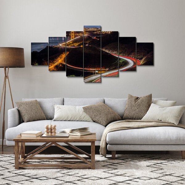 Obraz - Golden Gate Bridge (210x100 cm)