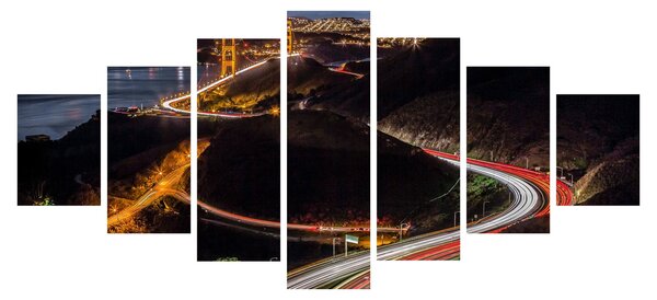 Obraz - Golden Gate Bridge (210x100 cm)