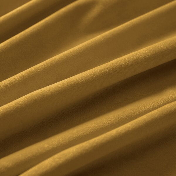 Biante Sametový oválný ubrus Velvet Premium SVP-009 Hořčicový 100x140 cm