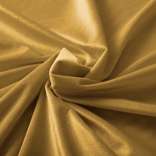 Biante Sametový oválný ubrus Velvet Premium SVP-009 Hořčicový 100x140 cm