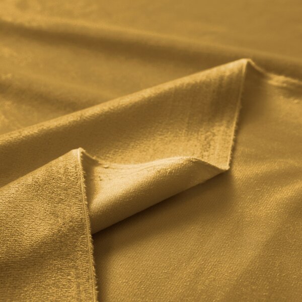Biante Sametový závěs Velvet Premium SVP-009 Hořčicový - šířka 135 cm 135x140 cm