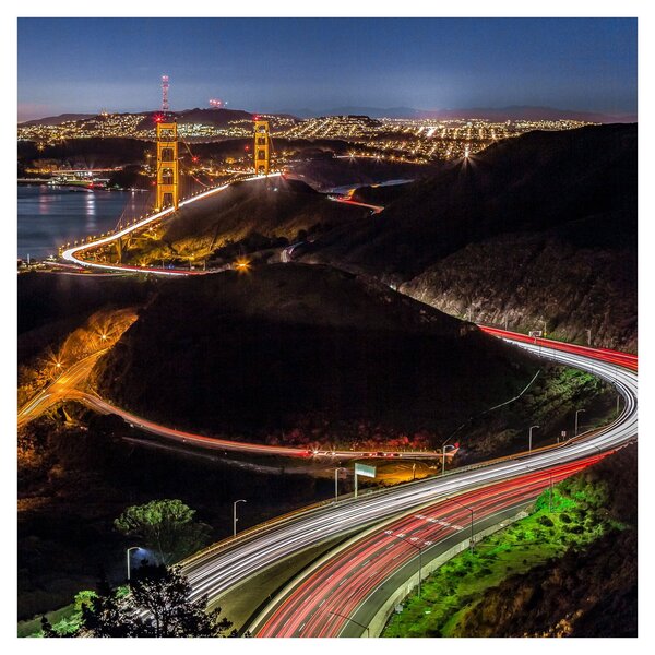 Obraz - Golden Gate Bridge (30x30 cm)