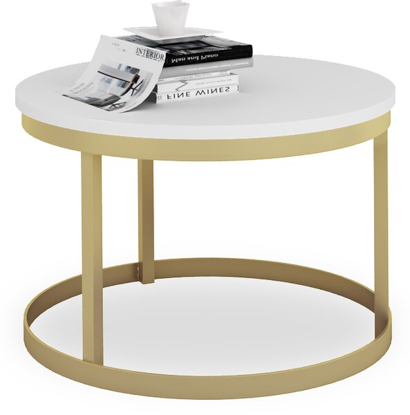 ADRK Furniture Konferenční stolek RINEN CT-RNN-G-W