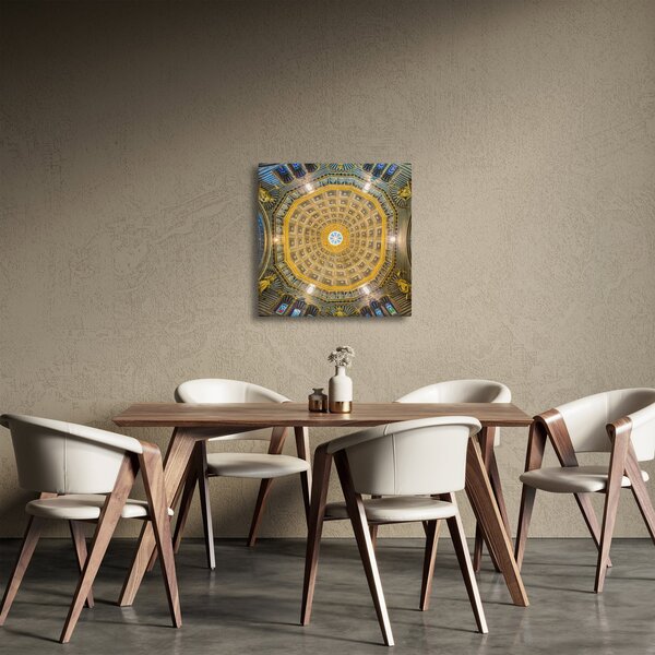 Obraz stropu Sienského kostela (30x30 cm)