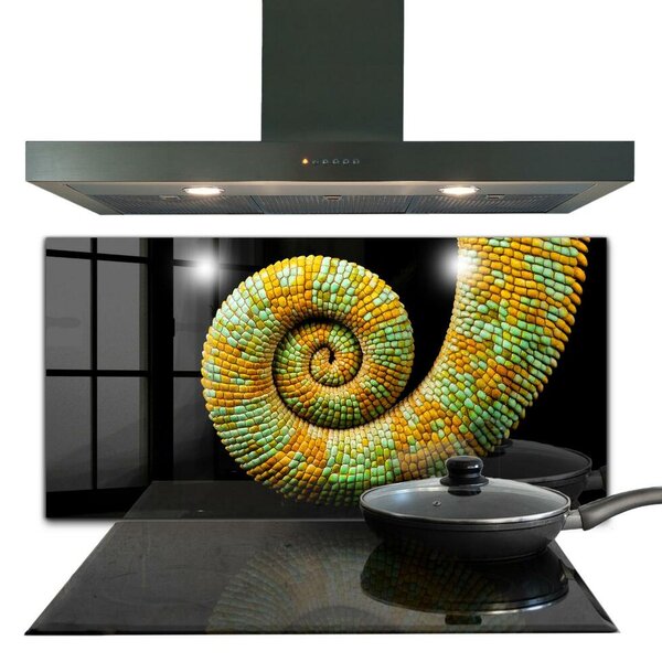 Skleněný panel Příroda chameleon tail