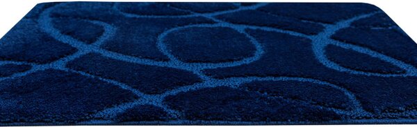 Koupelnový kobereček Kobe Navy granátový, linie
