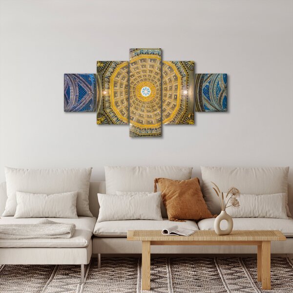 Obraz stropu Sienského kostela (125x70 cm)