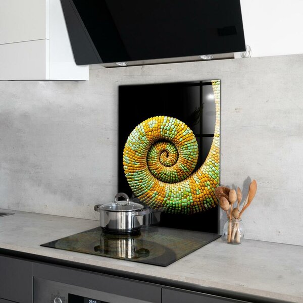 Skleněný panel Příroda chameleon tail