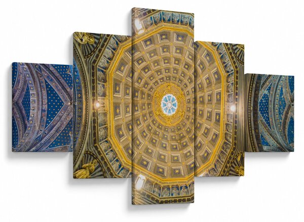 Obraz stropu Sienského kostela (125x70 cm)