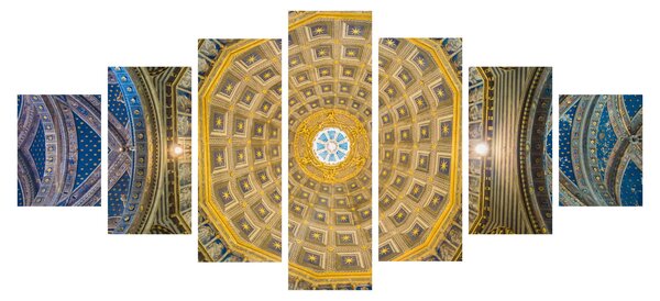 Obraz stropu Sienského kostela (210x100 cm)