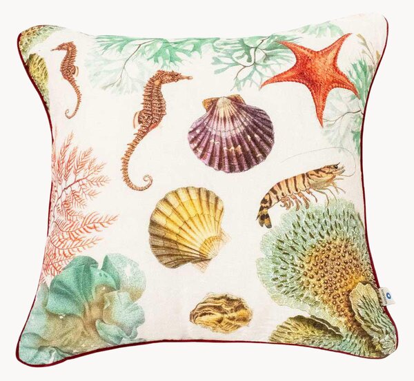 Lněný povlak na polštář Ocean Animals