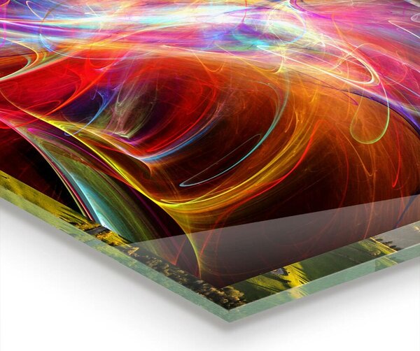 Skleněný panel Abstraktní vibrační energie