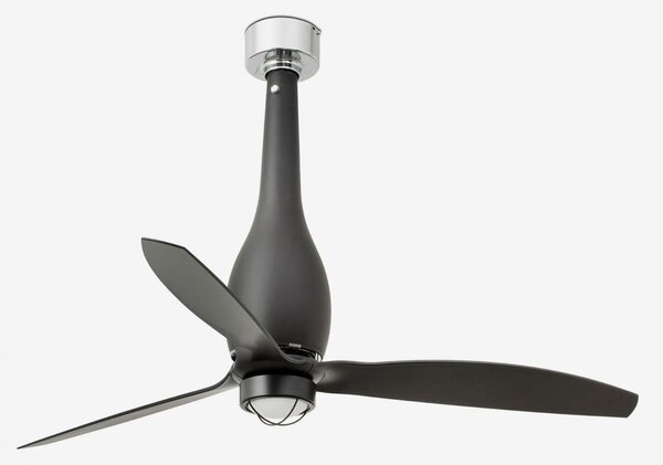 ETERFAN M LED, černá, stropní ventilátor s DC motorem - FARO