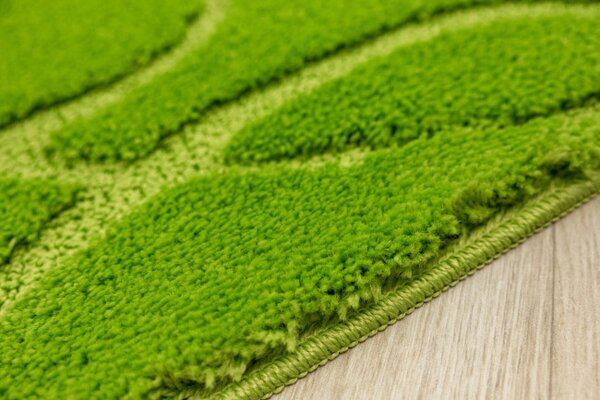 Koupelnový kobereček Kobe Light Green světle zelený, linie