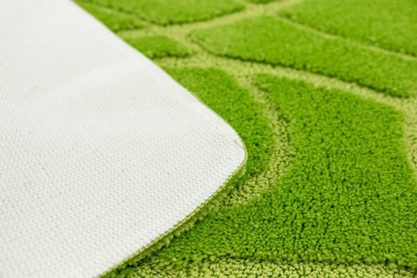 Koupelnový kobereček Kobe Light Green světle zelený, linie
